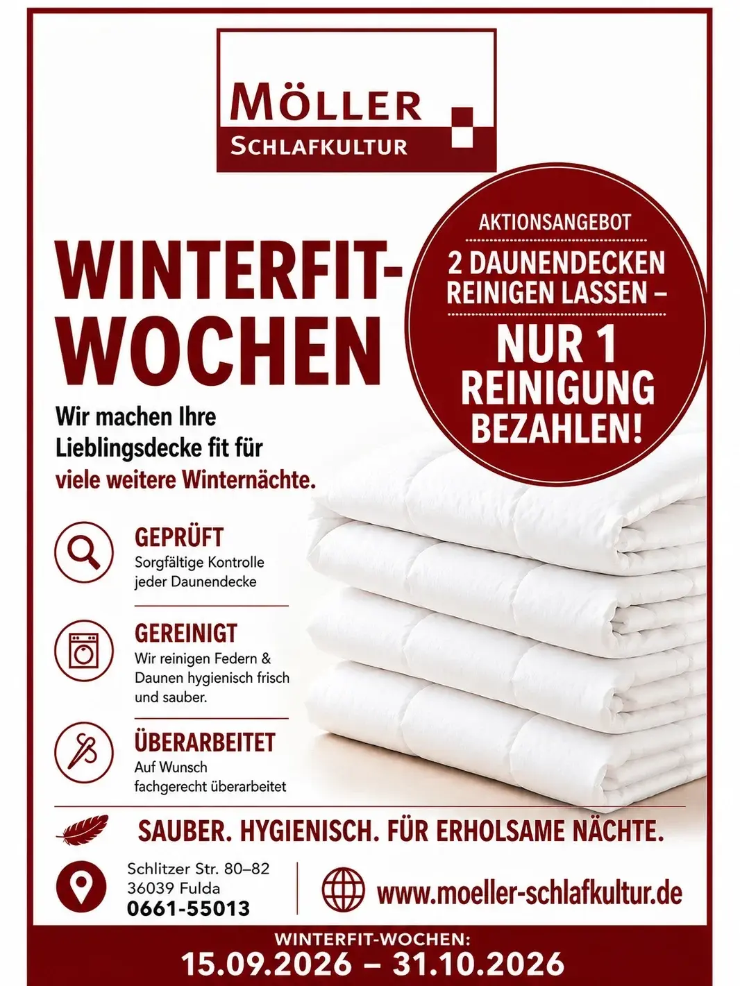 Aktion Bettfedernreinigung