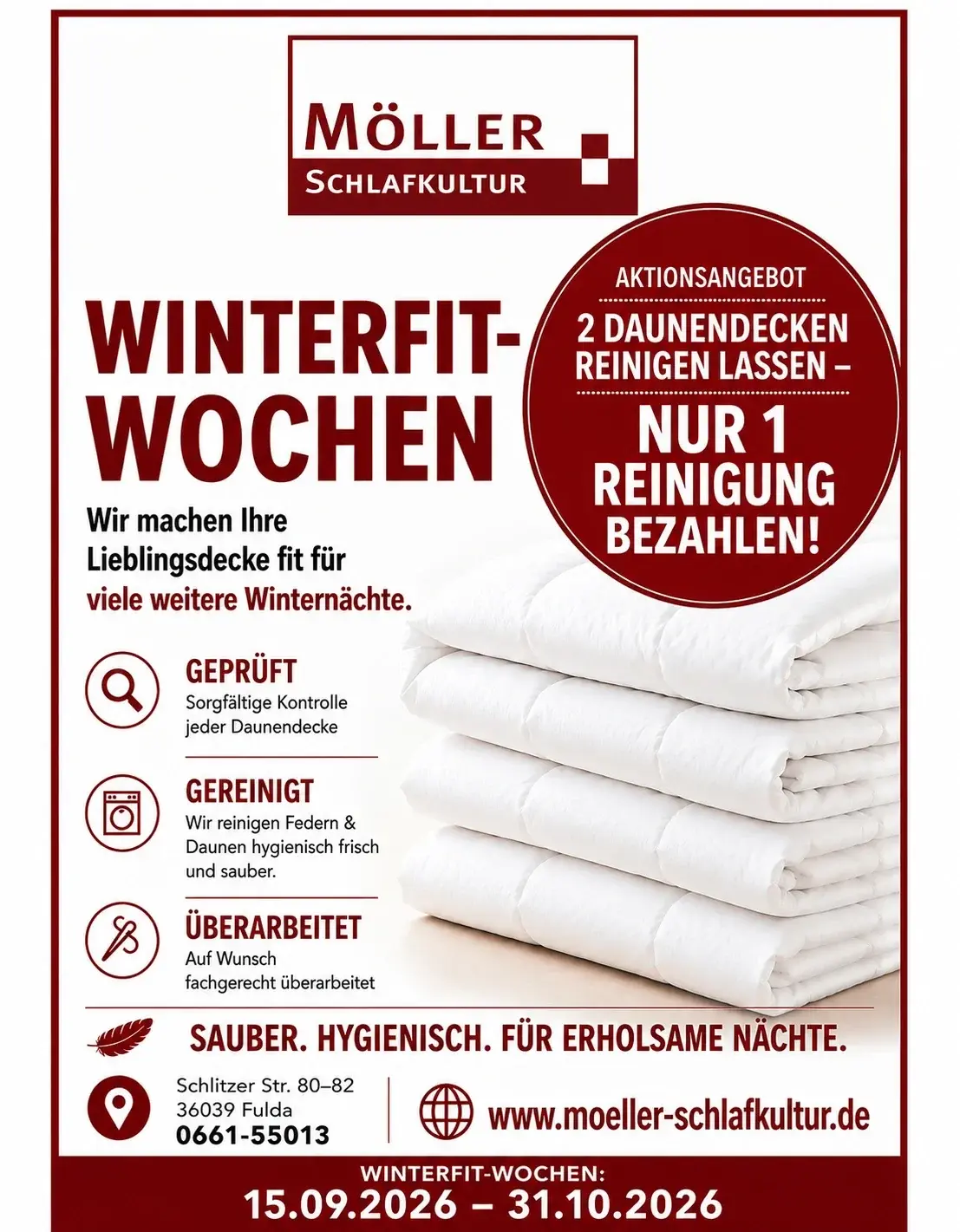 Aktion Bettfedernreinigung